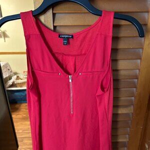 Express red size Small petite sleeveless top